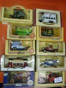 Ten Assorted Model Vehicles