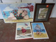 Assortment of Decorative and Novelty Seaside Pictures and Paintings