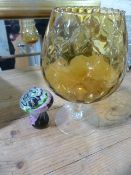 Maltese Glass Mushroom and a Large Retro Glass