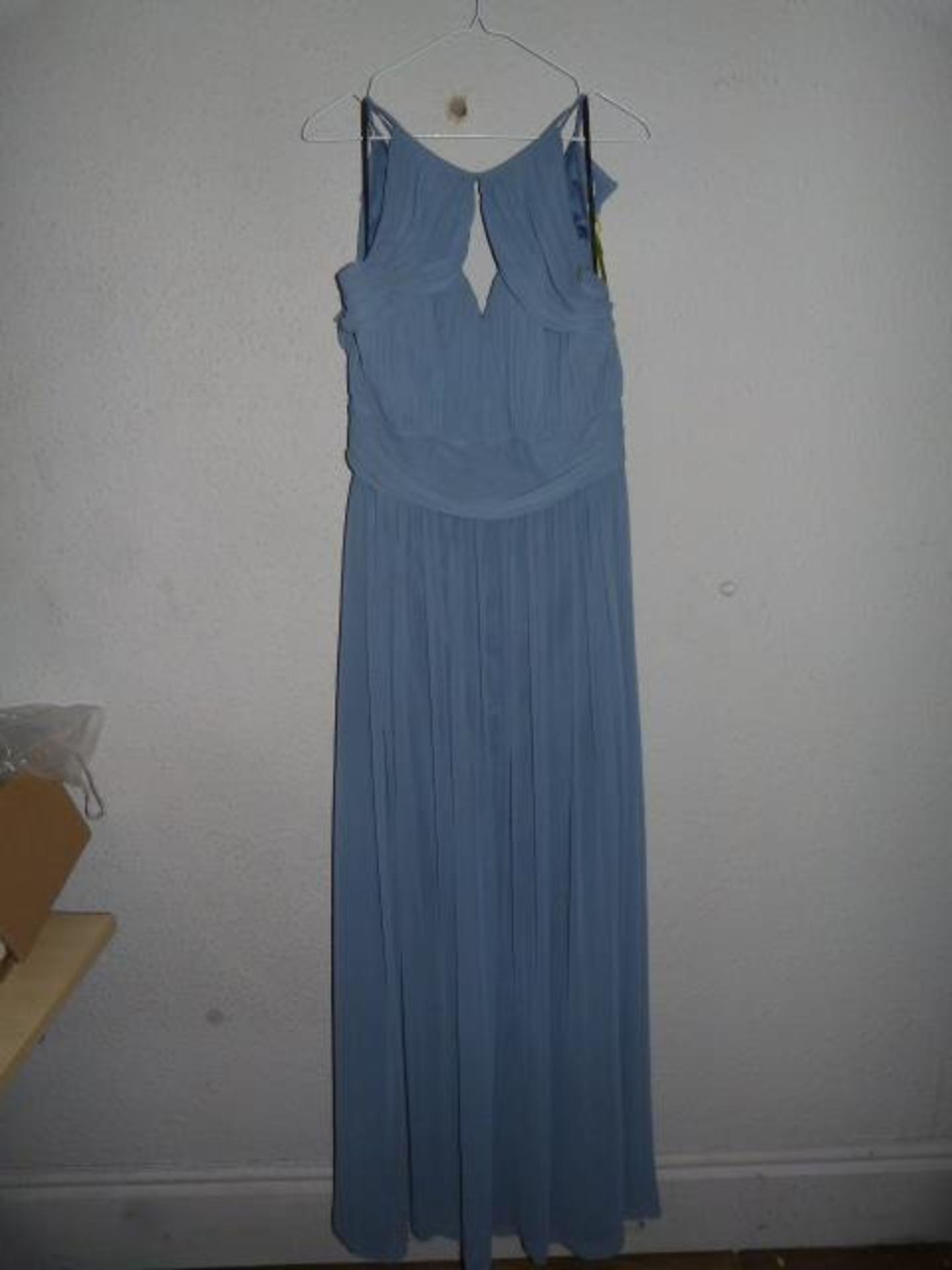 *Size: 14 Grey Blue Bridesmaid Dress