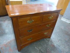 Edwardian Two Over Two Chest of Drawers