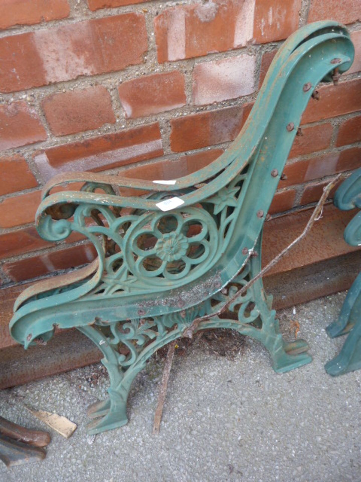 Pair of Cast Iron Bench Ends