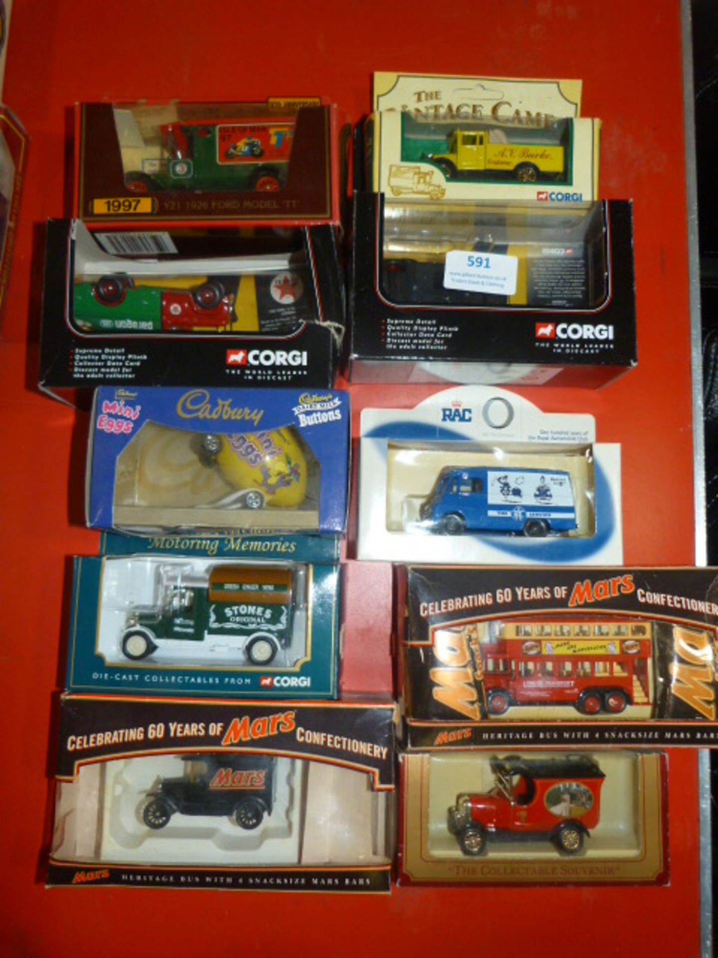 Ten Collectible Vehicles