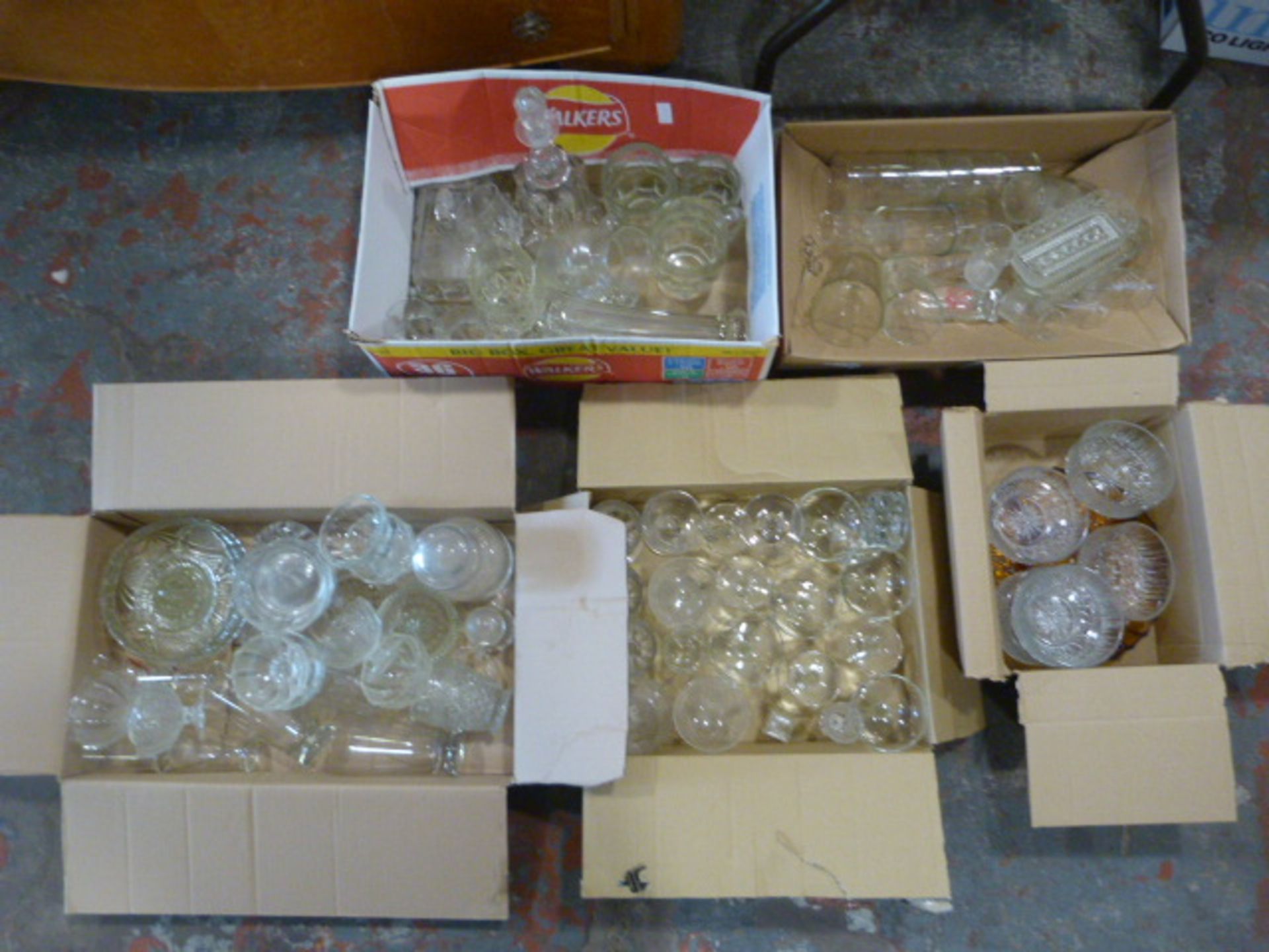 Large Quantity of Glassware Including Cheese Dish,