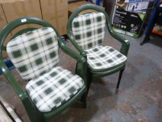 Pair of Stacking Garden Chairs