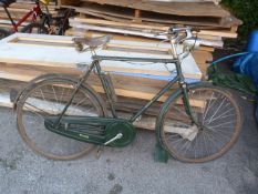 Vintage Raleigh Racing Bike with Leather Brooks Saddle