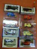 Ten Model Vehicles