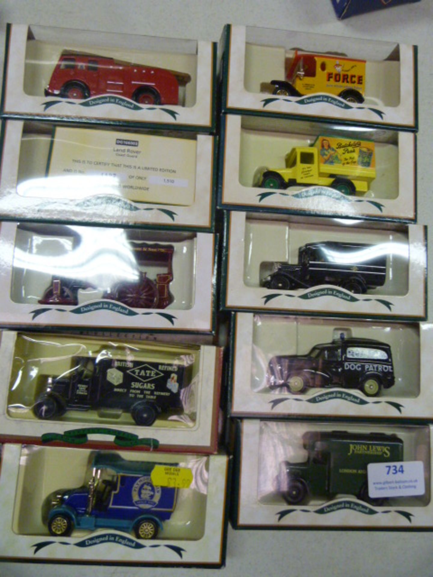 Ten Model Vehicles