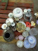Quantity of China, Glass & Metal Ware
