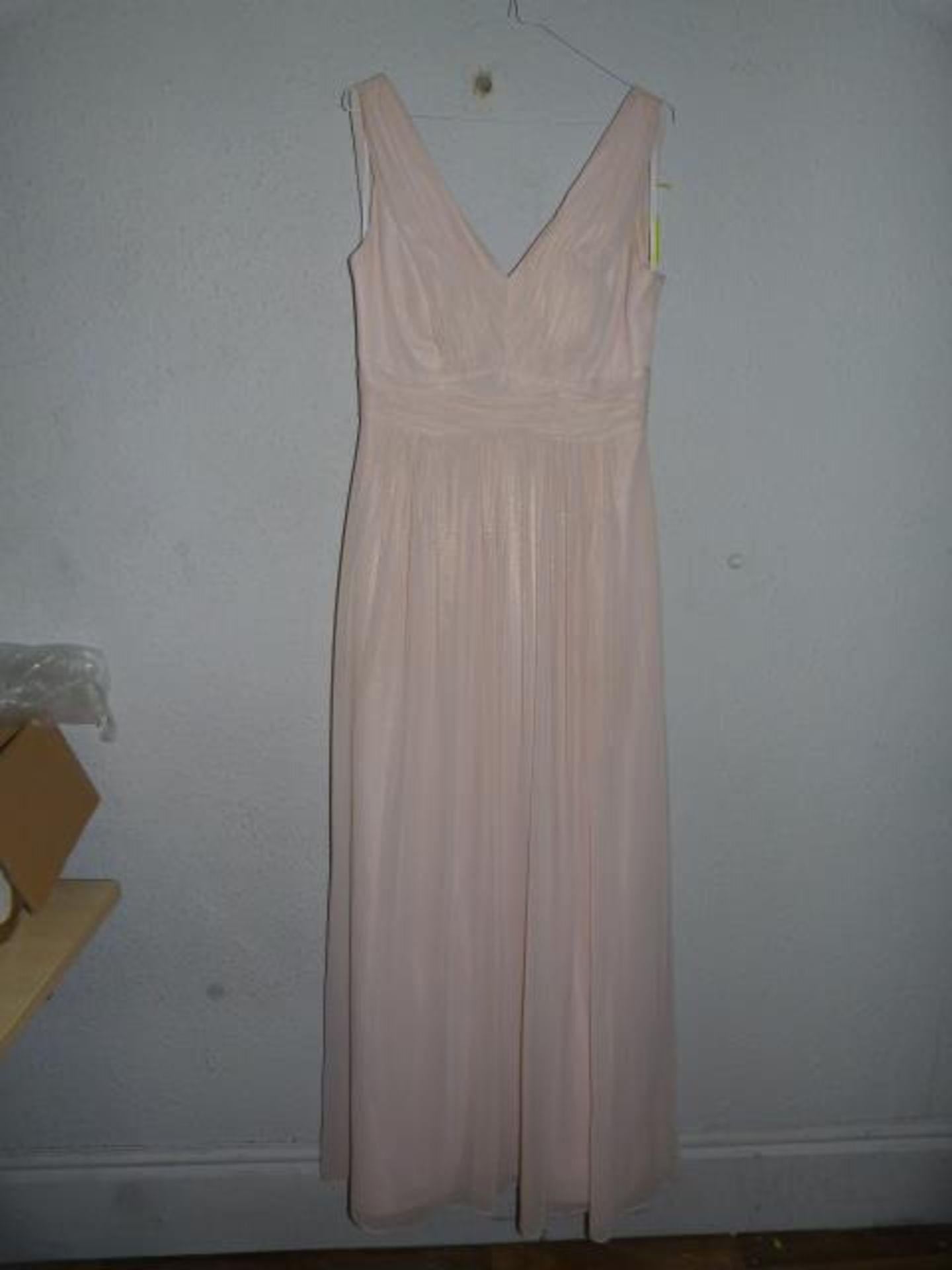 *Size: 10 Blush Gold Bridesmaid Dress