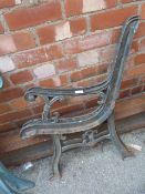 Pair of Cast Iron Bench Ends