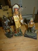 Three Native American Figures