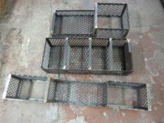 Three Small Expanded Mesh Back of Bar Display Stand