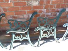 Pair of Cast Iron Bench Ends