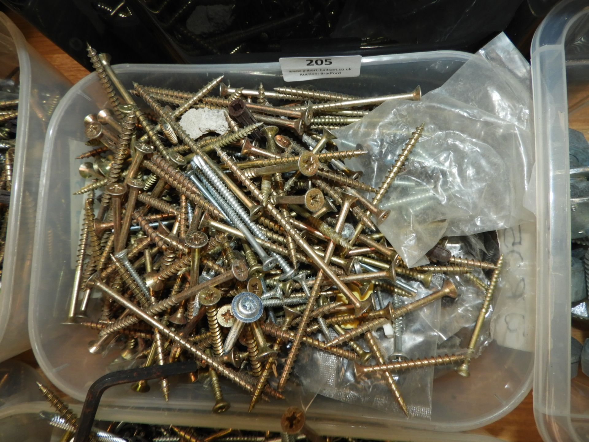 *Box of Countersunk Wood Screws, etc.