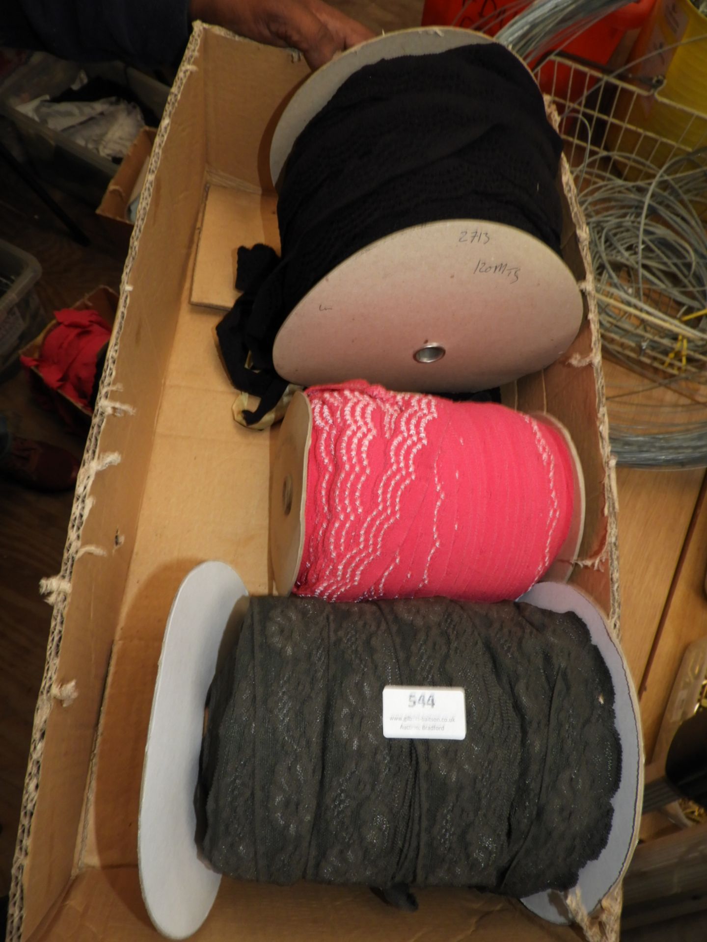 *Box of Braid and Lace Edging (As per Photograph)