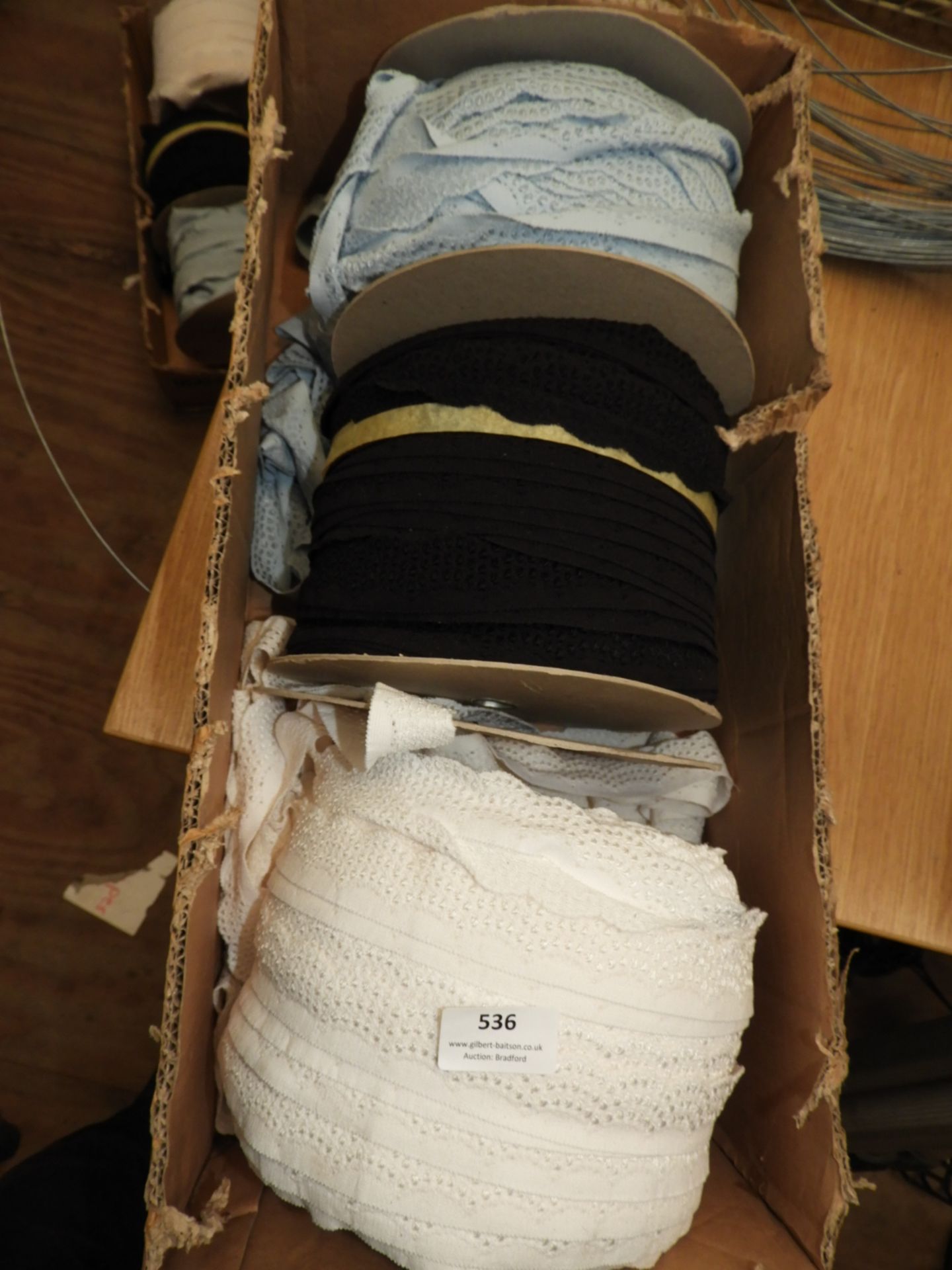 *Box of Braid and Lace Edging (As per Photograph)