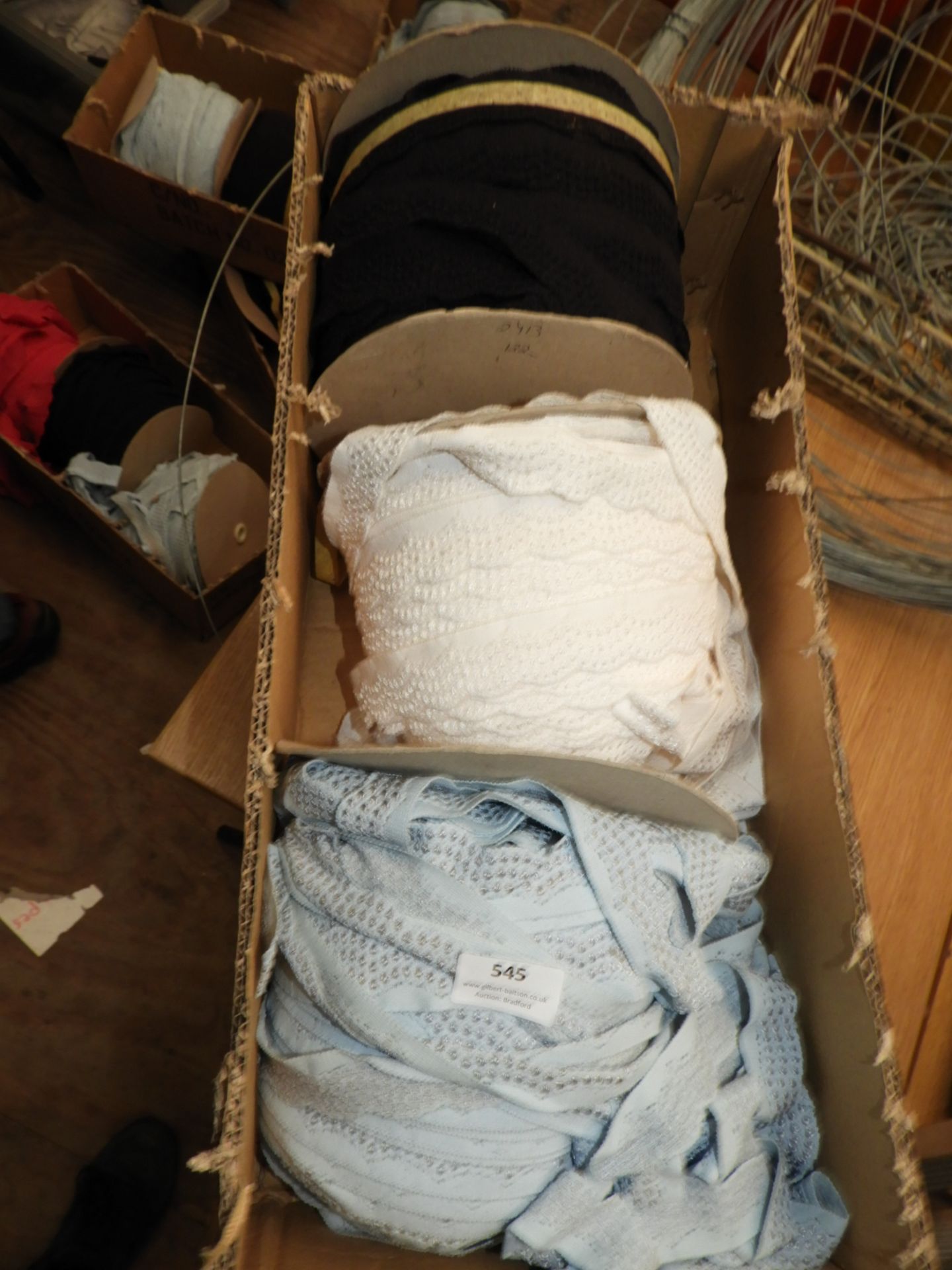 *Box of Braid and Lace Edging (As per Photograph)