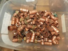 *Assorted Copper & Brass Pipe Fittings, Elbows, Ta