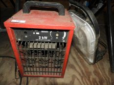 *2Kw Electric Heater and an Inspection Lamp
