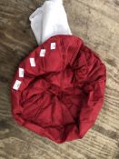 *4 Red Beanbag Cushions