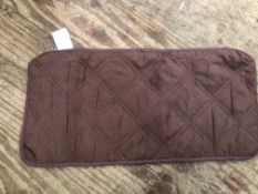 *4 Chocolate Brown Quilted Throws with Arm Caps