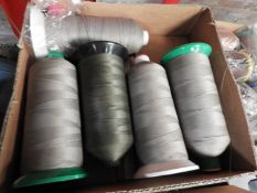 *Six Cones of Nylon Thread (Assorted Colours)
