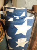 *Roll of White Stars Upholstery Cloth