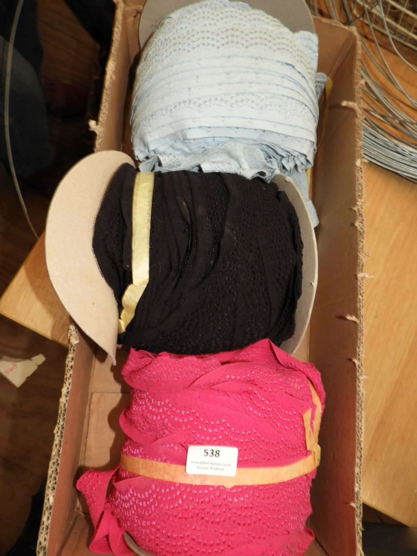 *Box of Braid and Lace Edging (As per Photograph)