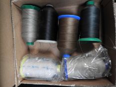 *Six Cones of Nylon Thread (Assorted Colours)