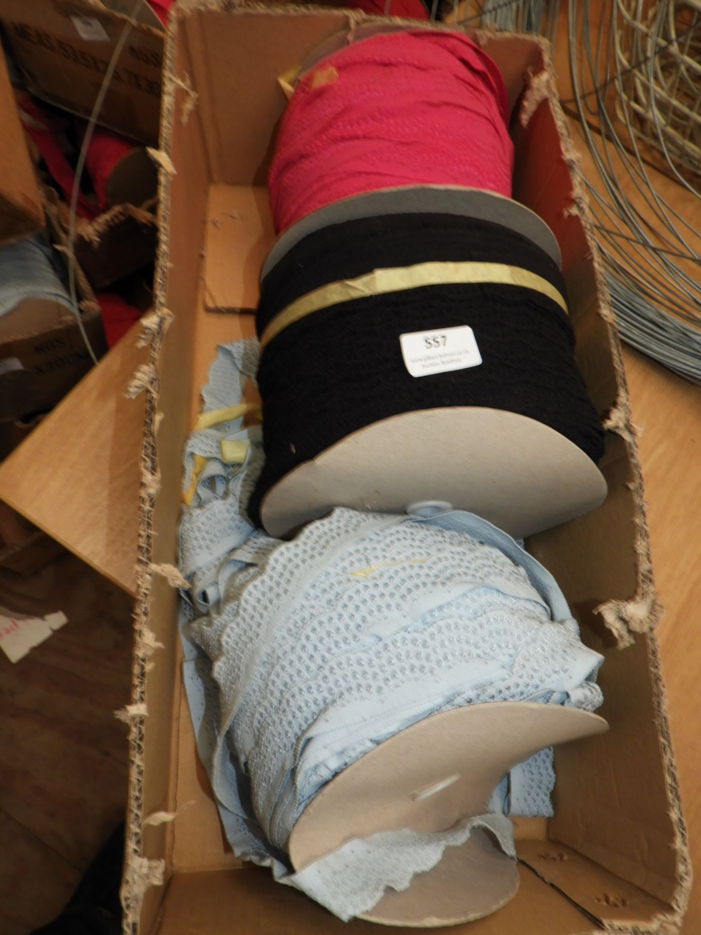 *Box of Braid and Lace Edging (As per Photograph)