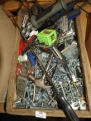 *Box Containing Assorted Nuts, Bolts, Fixings, Han