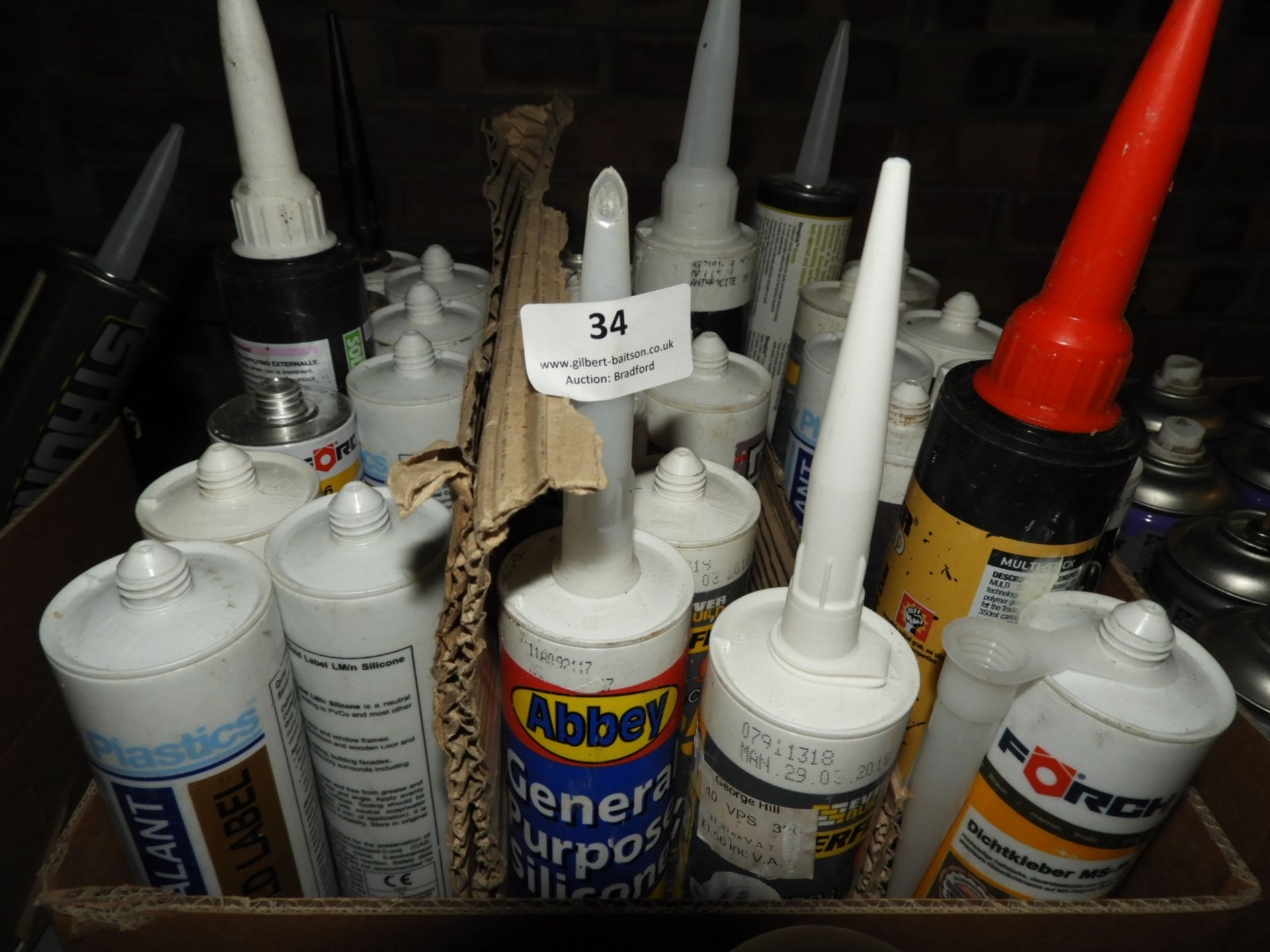 *20 Tubes of Assorted Silicones and Sealants