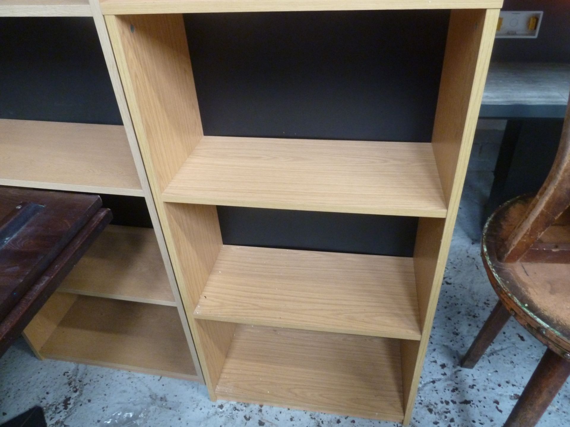 * x2 wooden shelving,(625Wx1185Hx300D)(625Wx1600Hx300D) - Image 2 of 2