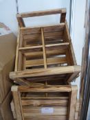 *Two Small Pine Bottle Crates