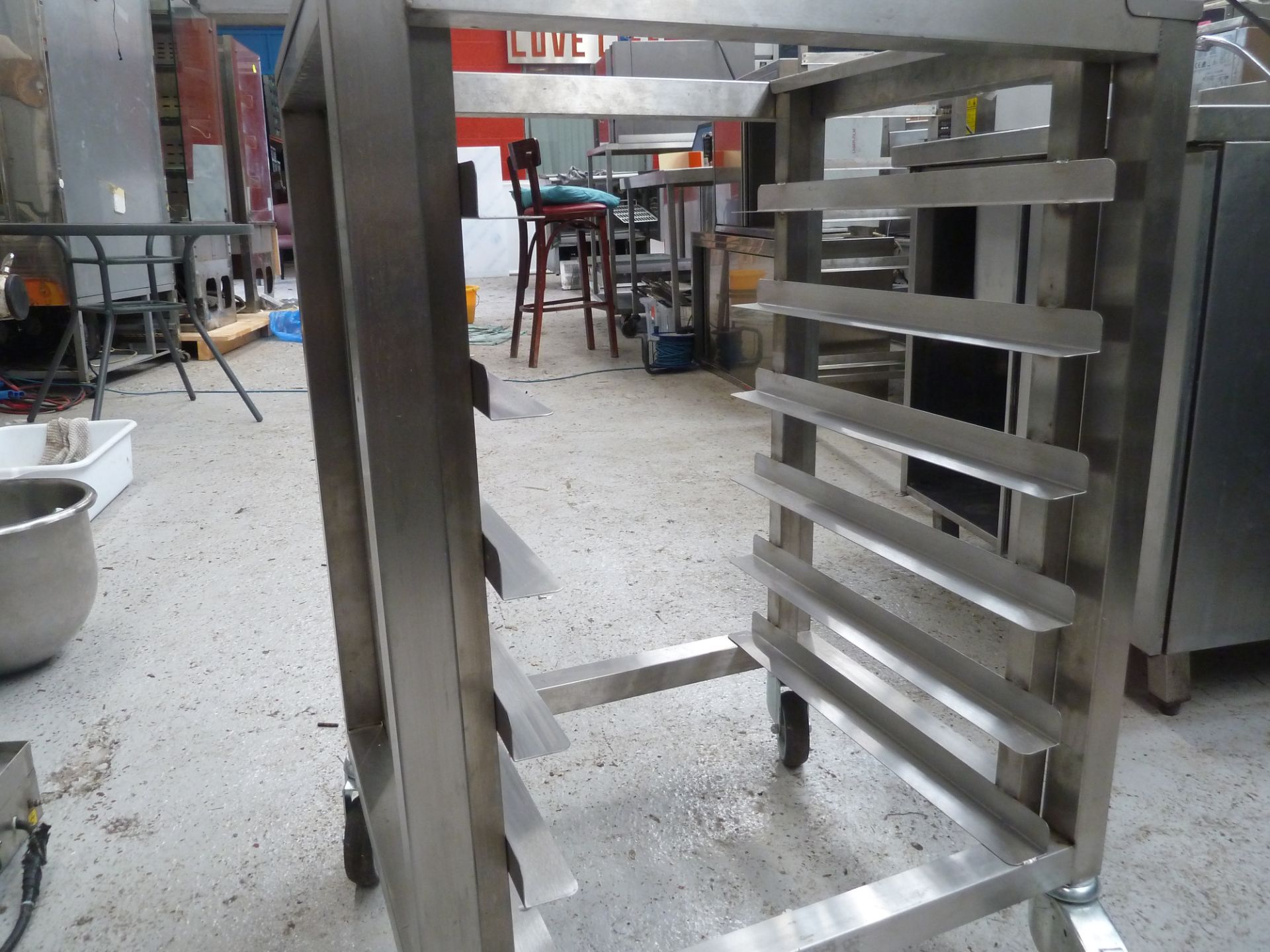 * SS oven stand and rack, brand new condition.(610Wx880Hx535D) - Image 2 of 2