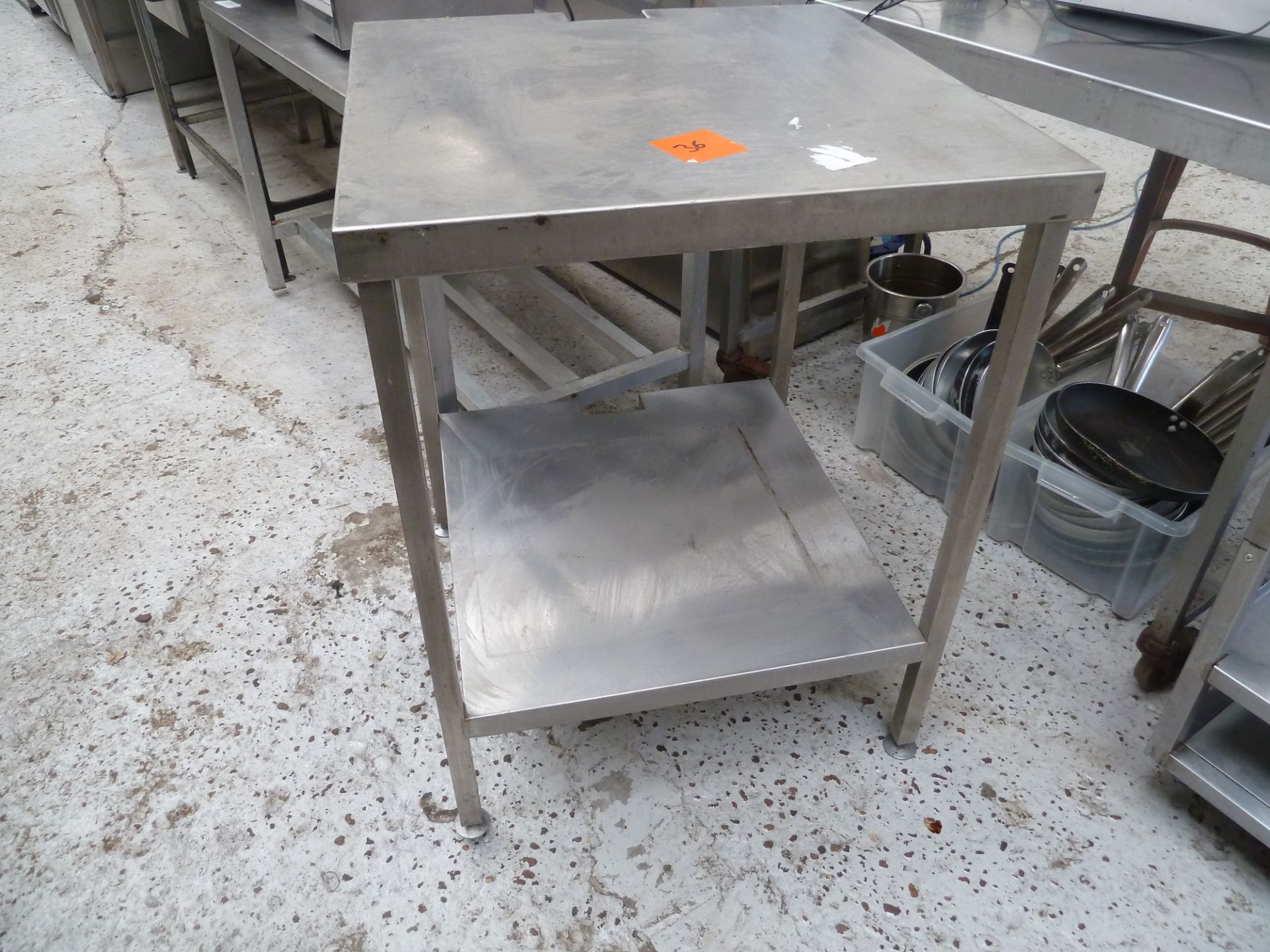 * SS prep bench, good condition.(700Wx900Hx700D) - Image 2 of 2