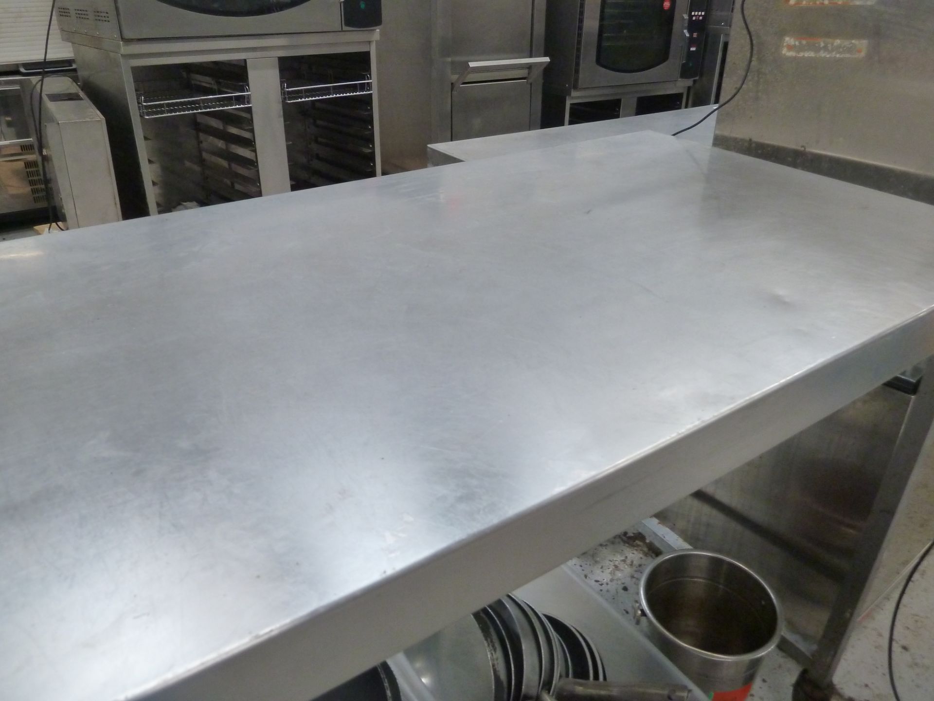 * SS prep bench on castors (1200Wx905Hx650D) - Image 2 of 2