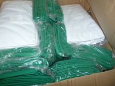 *23 White & 15 Kelly Green 108x60" Tablecloths