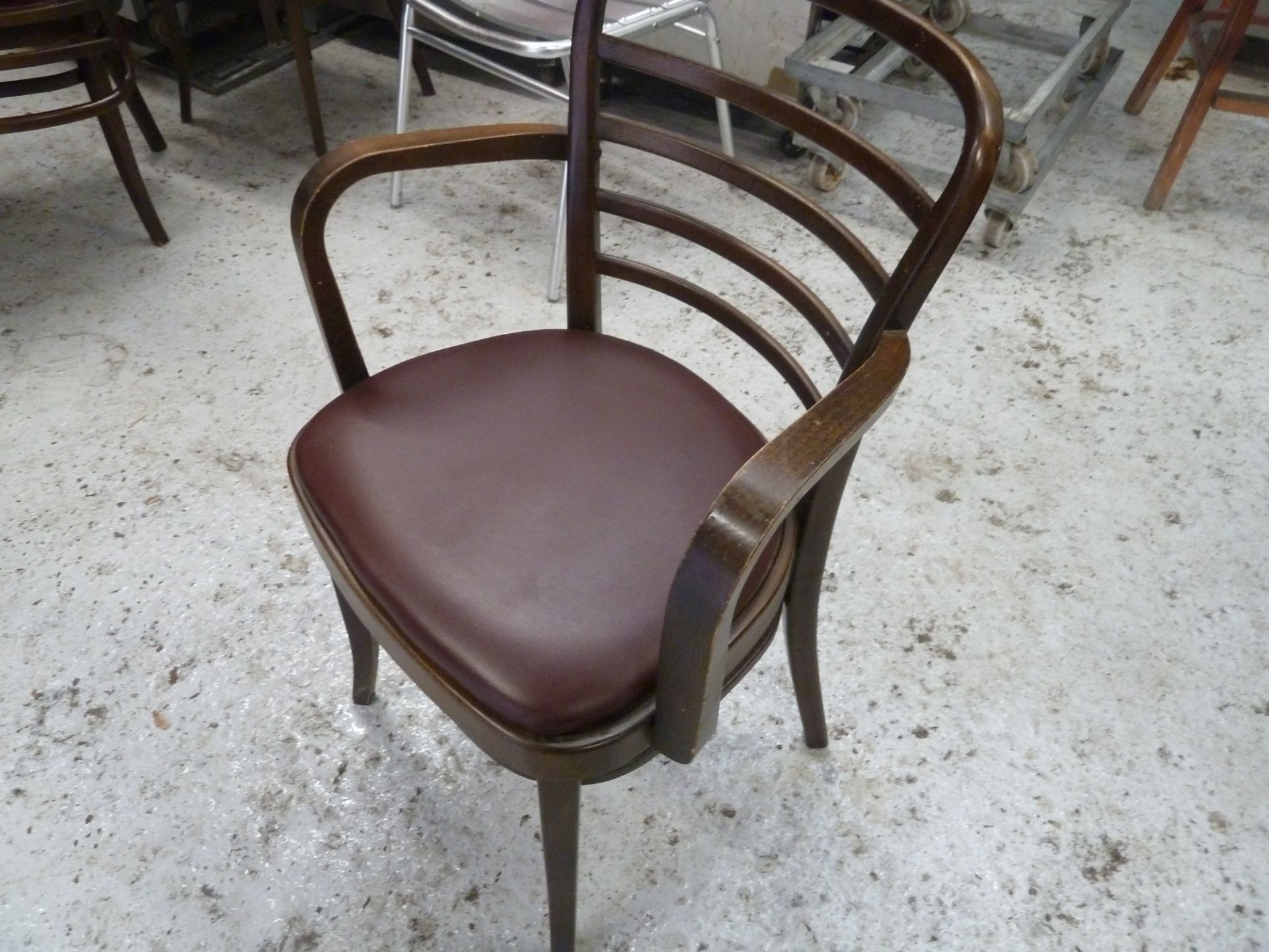 * x2 wooden chair, great condition, ideal for cafe/restaurant seating. - Image 2 of 2