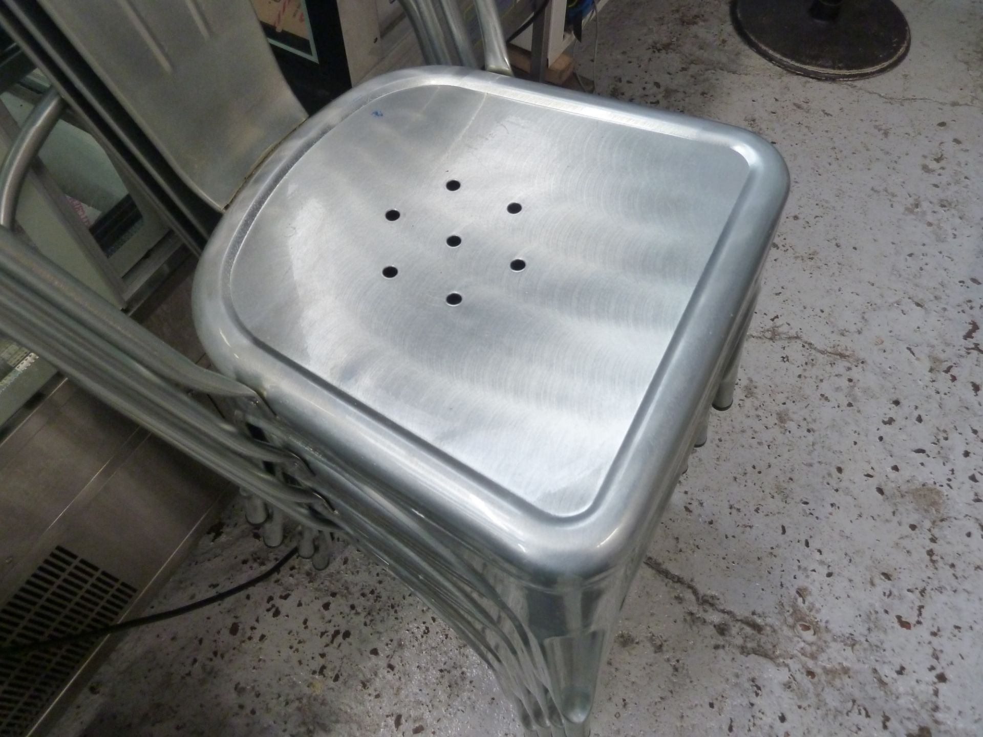 * Very clean SS chairs x4 (RRP £110 each) - Image 3 of 3