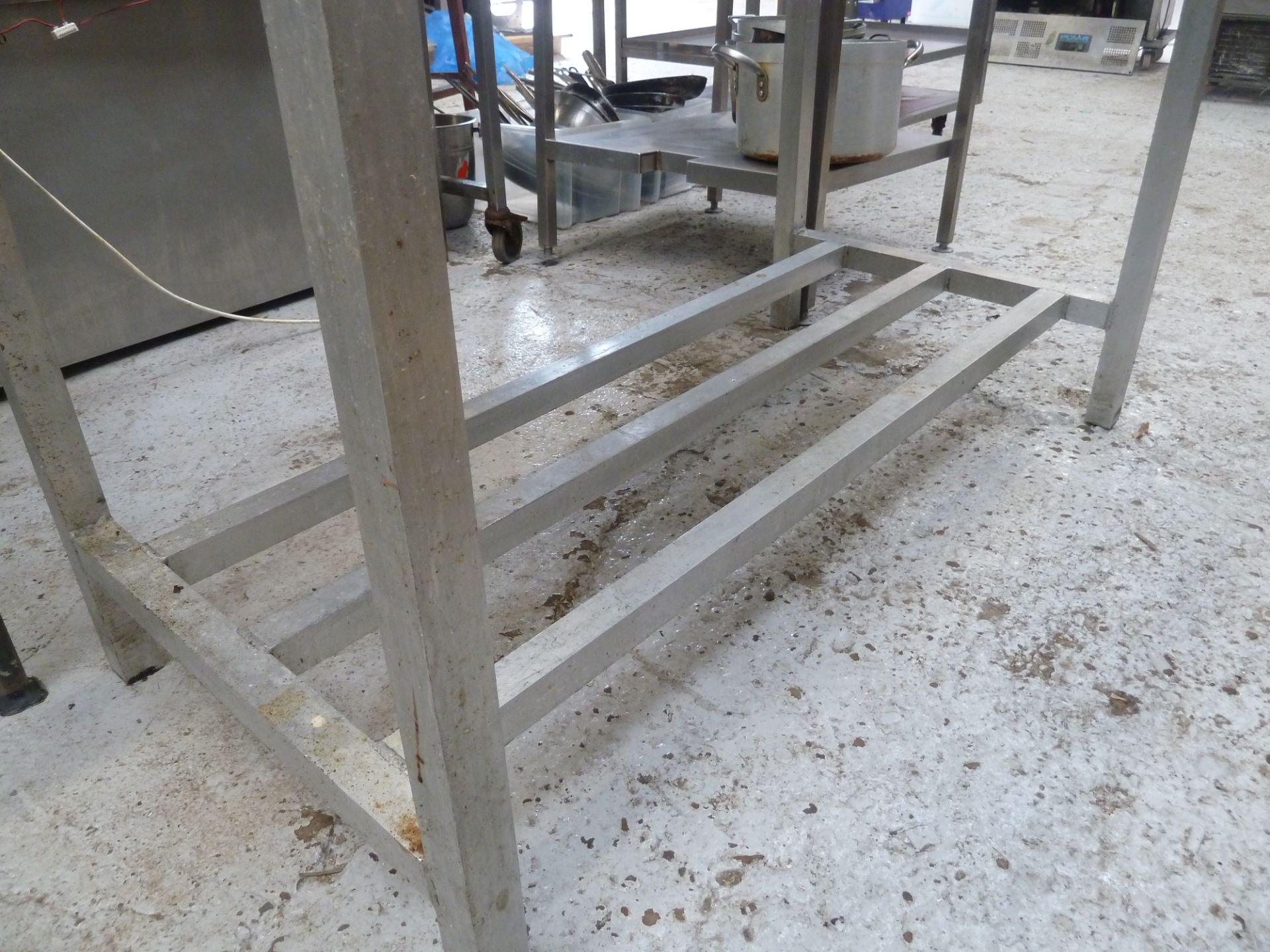 * SS prep bench, clean condition.(1220Wx740Hx610D) - Image 3 of 3