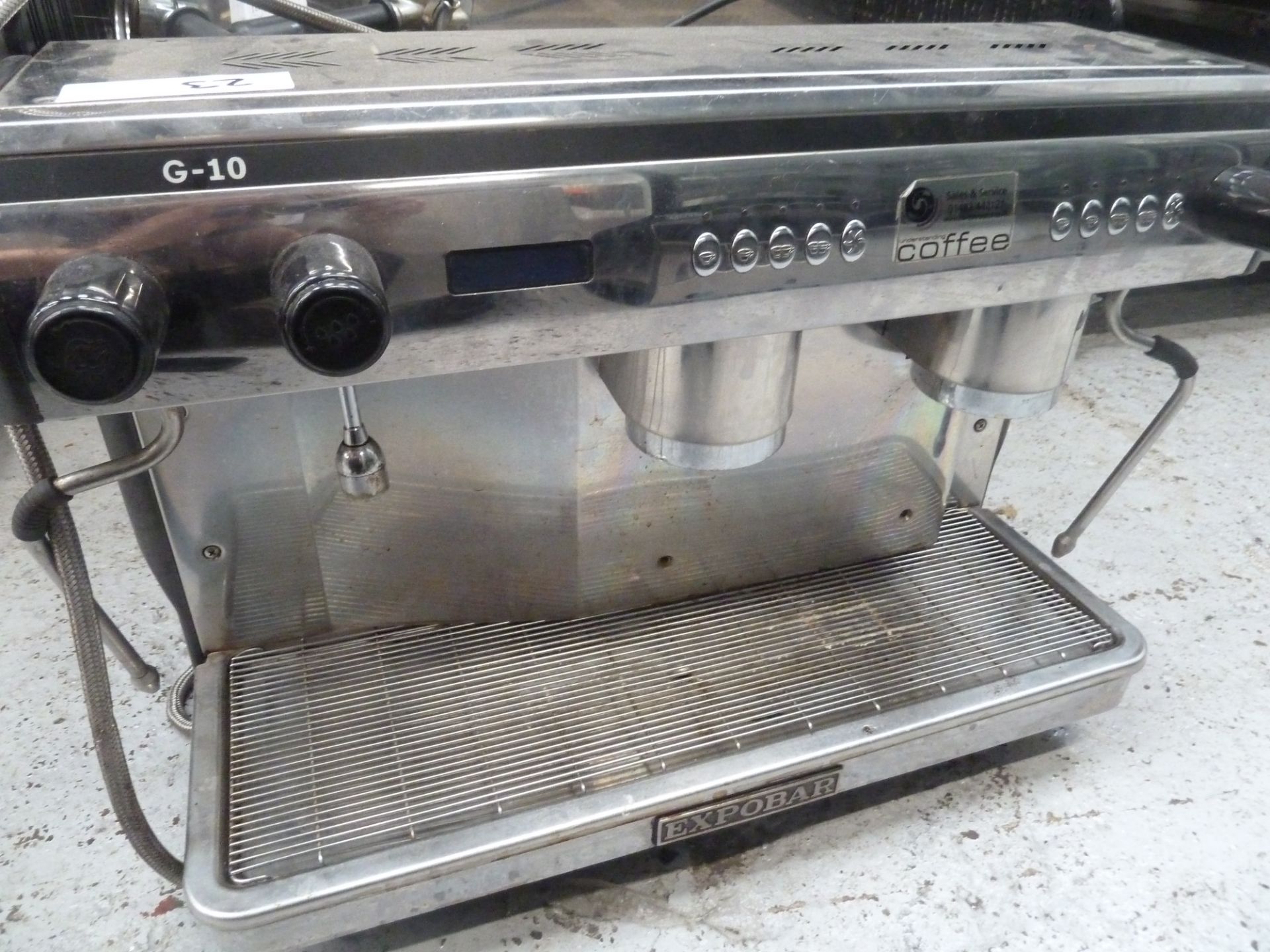 * very clean G10 coffee machine comes with attachments(700Wx530Hx600D) tested working - Image 2 of 2