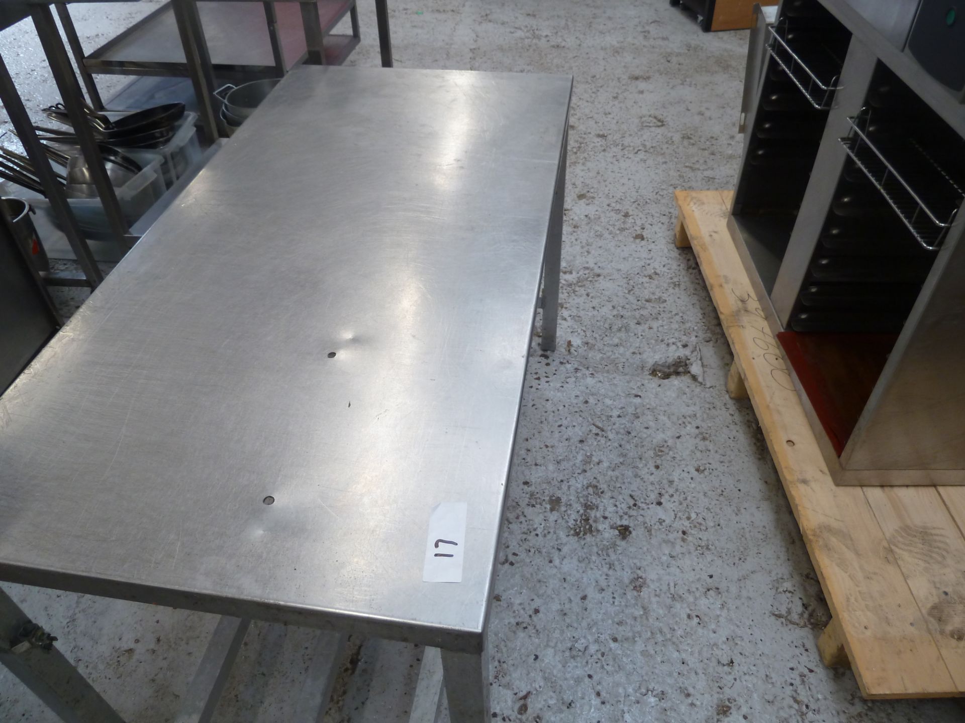 * SS prep bench, clean condition.(1220Wx740Hx610D) - Image 2 of 3