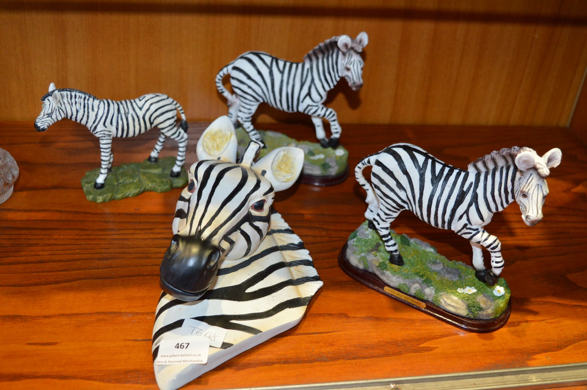 Four Zebra Figures