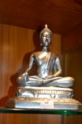 Silver Seated Buddha