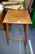 1930's Oak Square Side Table