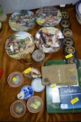 Wall Plates, Horse Brasses, Aynsley, Hornsea, Quicksilver etc.