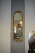 Heart Shaped Wall Mirror with Ornate Gilt Frame