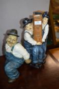 Two Laurel & Hardy Figures